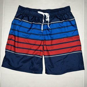 Mens Striped Swim Trunks Size M New Pool Stripe